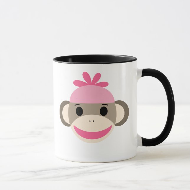 Personlig Kids Sock monkey Mugg (Höger)