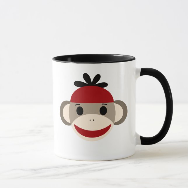 Personlig Kids Sock monkey Mugg (Höger)