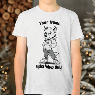 Personlig Kids T-Shirt - Endast Alpha Vibes