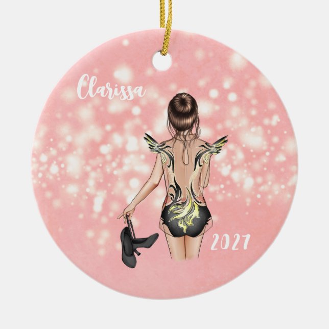Personlig Kids Tap Dancer jul Ornament (Framsidan)