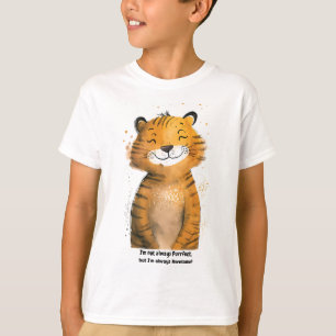 Personlig Kids tiger t-shirt