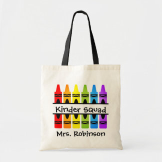 Personlig Kinder Squad Crayon Teacher Tygkasse