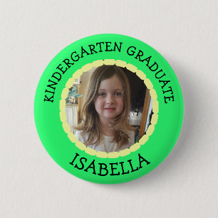Personlig Kindergarten Student-fotoknapp Knapp