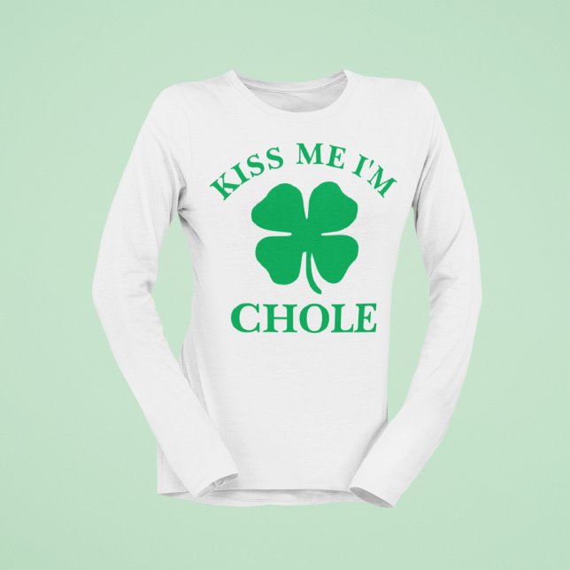 Personlig Kiss Me St. Patrick's Day T Shirt (Skapare uppladdad)