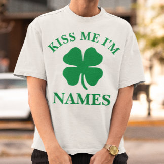 Personlig Kiss Me St. Patrick's Day Tee Shirt