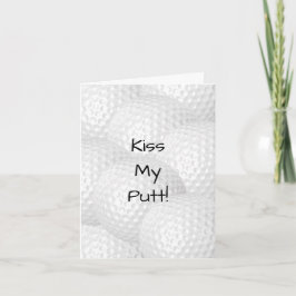 Personlig Kiss My Putt Kort