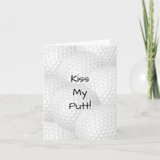 Personlig Kiss My Putt Kort