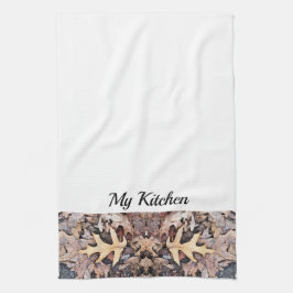 Personlig Kitchen Towel - Autumn Oak Löv Kökshandduk