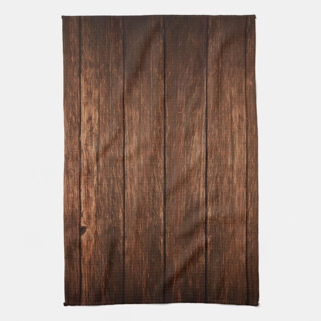Personlig Kitchen Towel Barn Wood Land Rusti Kökshandduk (Vertikal)