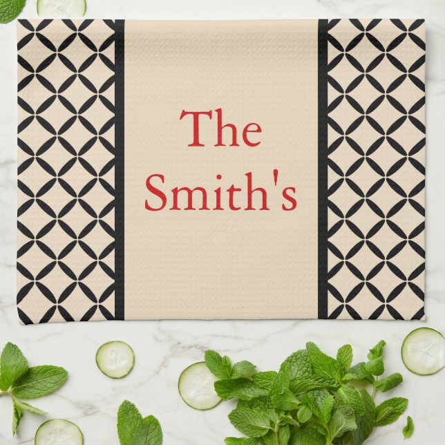 Personlig Kitchen Towel Kökshandduk (Vikta)