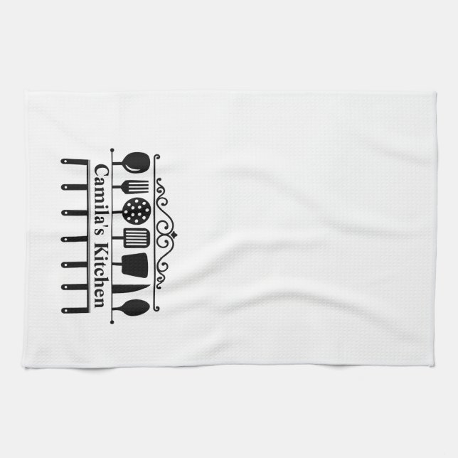 Personlig Kitchen Utensils Towel Kökshandduk (Horisontell)