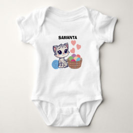 Personlig Kittel & Garn Baby Bodysuit T Shirt
