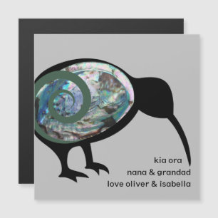 PERSONLIG KIWI BLACK PAUA FERN KORU NEW ZEALAND