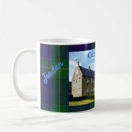 Personlig klan Boyle's Kelburn Castle & Tartan Kaffemugg