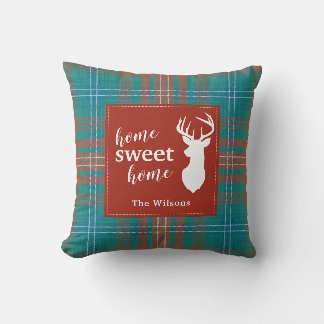 Personlig Klan Wilson Tartan Play jul Kudde (Framsida)