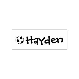 Personlig klänning fotboll självfärgande stämpel