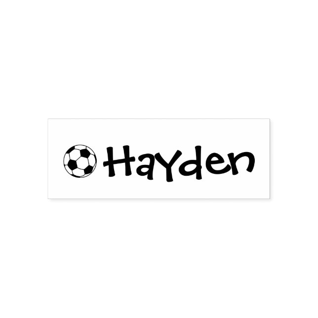 Personlig klänning fotboll självfärgande stämpel (Design)