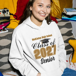 Personlig Klass 2027 Gymnasiestudent Hoodie