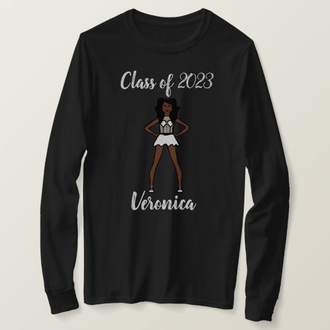 Personlig klass av Majorette Shirt White T (Design framsida)