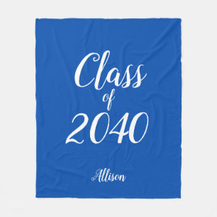 Personlig Klass av Studenten Royal Blue  Fleecefilt