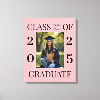 Personlig klass för 2025 Studenten-foto Canvastryck