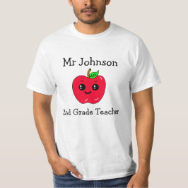 Personlig Klass och Namn Cute Apple T Shirt