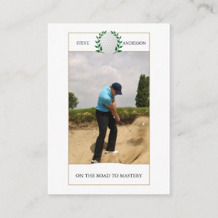 Personlig klassisk golfklubb namn visitkort