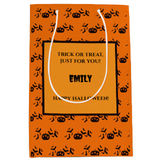 Personlig klassisk halloweenpresentpåse