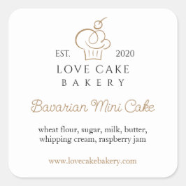 Personlig klistermärke för bakverk