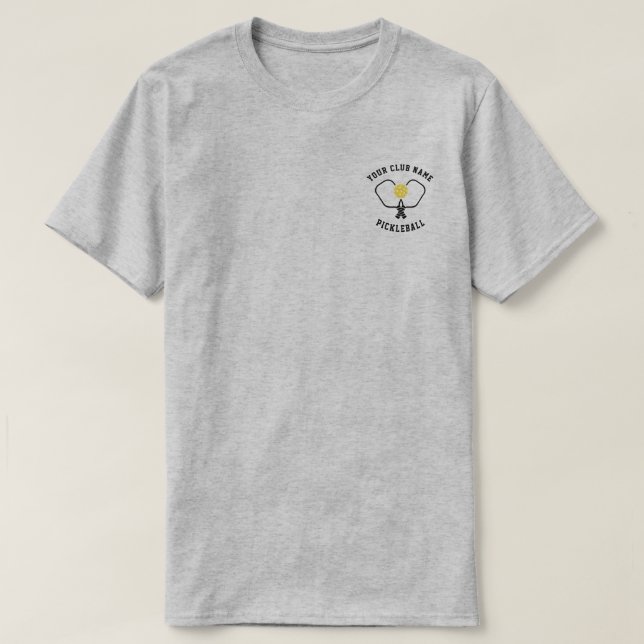 Personlig Klubb Pickleball Light Färg T-Shirt (Design framsida)
