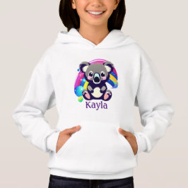 Personlig Koala Bear och Rainbow T Shirt