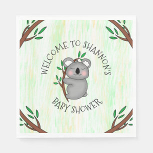 Personlig Koala Bear ThMB Shower Pappersservett