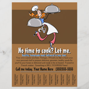 Personlig kock.Catering.måltider.business.Pre-made Reklamblad
