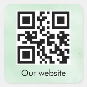 Personlig Kodruta för QR-kod Fyrkantigt Klistermärke