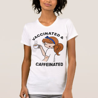 Personlig, koffeinfri och vaccinerad t shirt