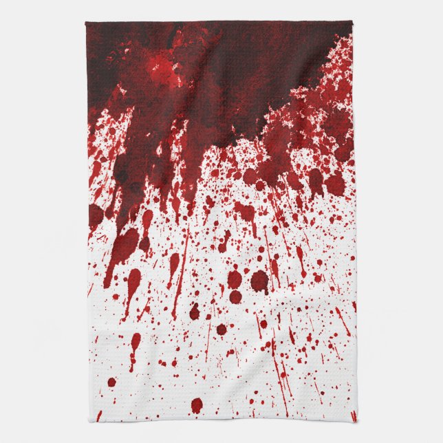 Personlig Köks Towel Blood Splatter Vampire Kökshandduk (Vertikal)