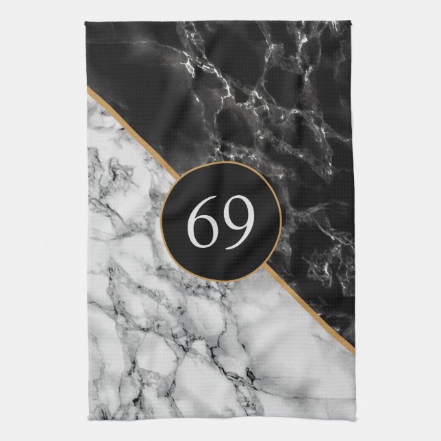 Personlig Köksdukar Marble Design Kökshandduk (Vertikal)
