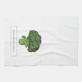 Personlig köksträdgård grönsaker BROCCOLI Kökshandduk