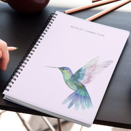 Personlig Kolibri Akvarell Anteckningsbok