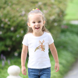 Personlig kolibri-vildblomma botanisk t shirt