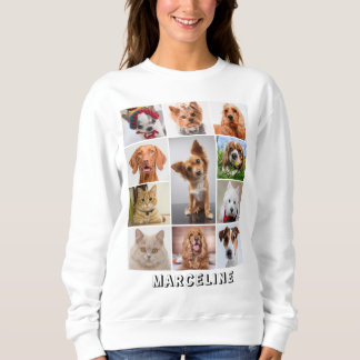 Personlig kollage med 11 husdjursfoton t shirt