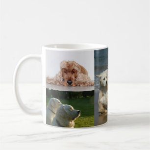 Personlig kollage med 5 bilder - Anpassad bildpres Kaffemugg