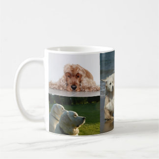 Personlig kollage med 5 bilder - Anpassad bildpres Kaffemugg