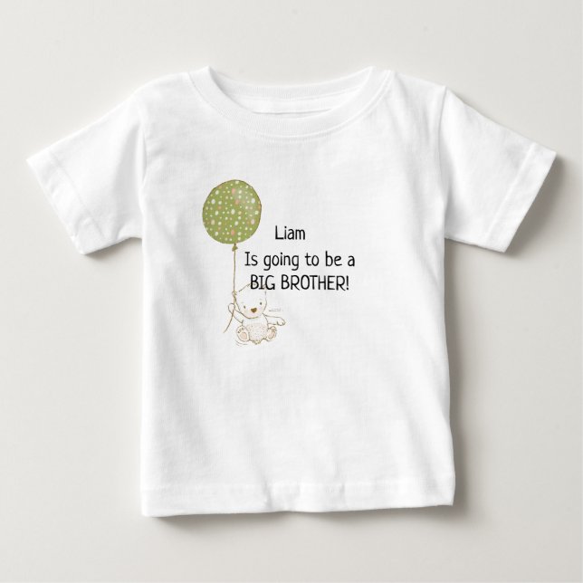 Personlig kommer att bli storebror T-Shirt (Framsida)