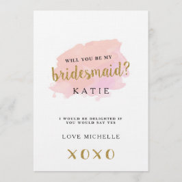 Personlig kommer du att bli min Bridesmaid? Kort