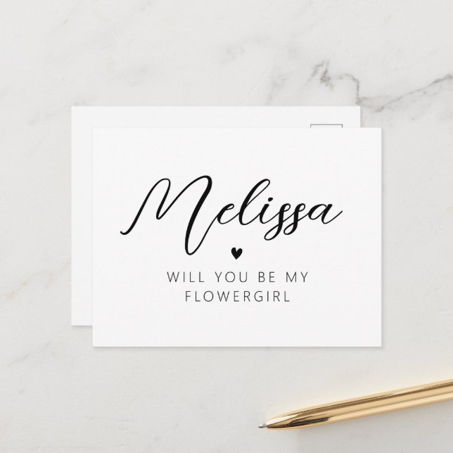 personlig kommer du att få ett blomsterkort vykort (Fram/Back In Situ)