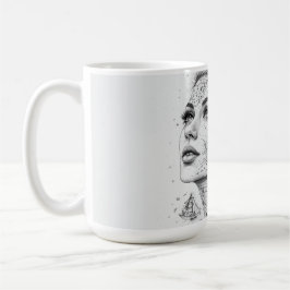 Personlig Kompass för Kvinna Konst Vintage Chic Kaffemugg