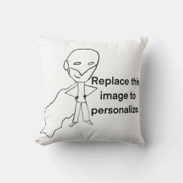 Personlig konst för barn, familj och vänner Foto Kudde