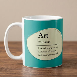 Personlig konst ordboksstil kaffemugg