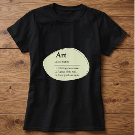 Personlig konst ordboksstil t-shirt